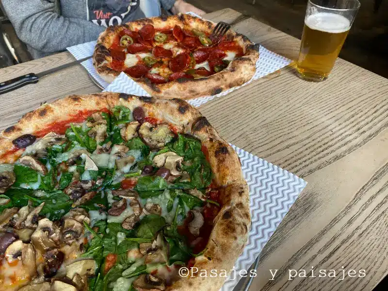 Pizza en The Perseverance